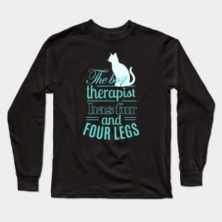 My Therapist has Fur and Four Legs Long Sleeve T-Shirt